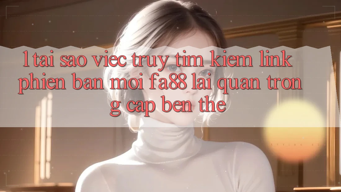 1. Tại Sao Việc Truy tìm Kiếm Link Phiên bản mới FA88 Lại Quan Trọng Cập bến Thế? 1. Tại Sao Việc Truy tìm Kiếm Link Phiên bản mới FA88 Lại Quan Trọng Cập bến Thế?