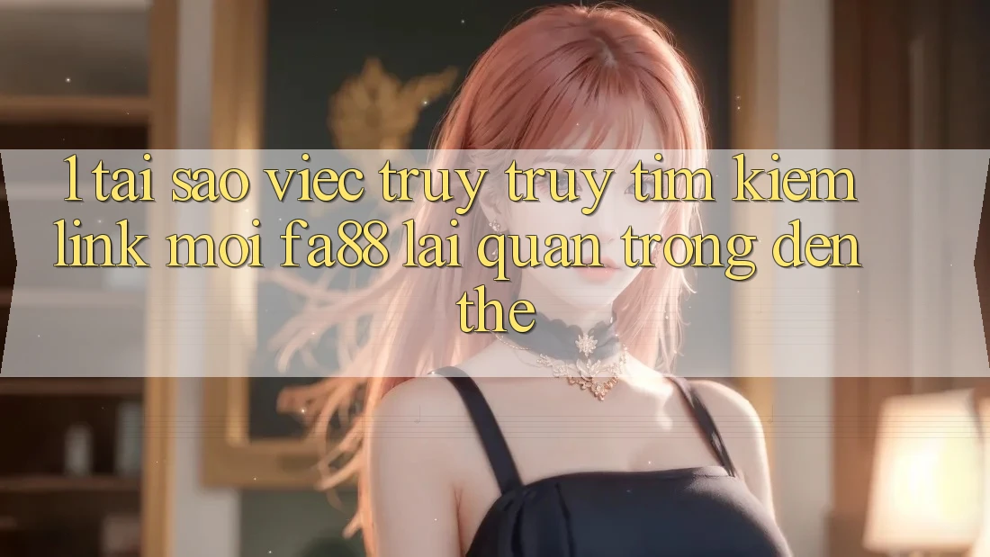 1. Tại Sao Việc Truy truy tìm Kiếm Link Mới FA88 Lại Quan Trọng Đến Thế? 1. Tại Sao Việc Truy truy tìm Kiếm Link Mới FA88 Lại Quan Trọng Đến Thế?