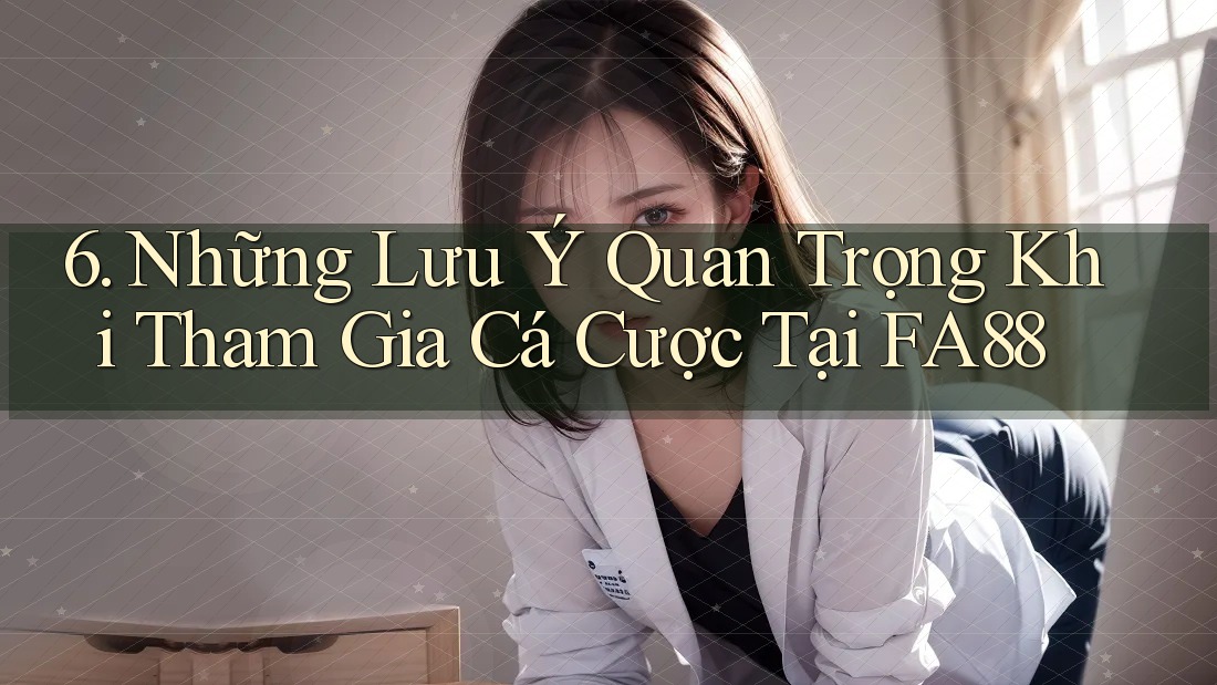 6. Những Lưu Ý Quan Trọng Khi Tham Gia Cá Cược Tại FA88 6. Những Lưu Ý Quan Trọng Khi Tham Gia Cá Cược Tại FA88