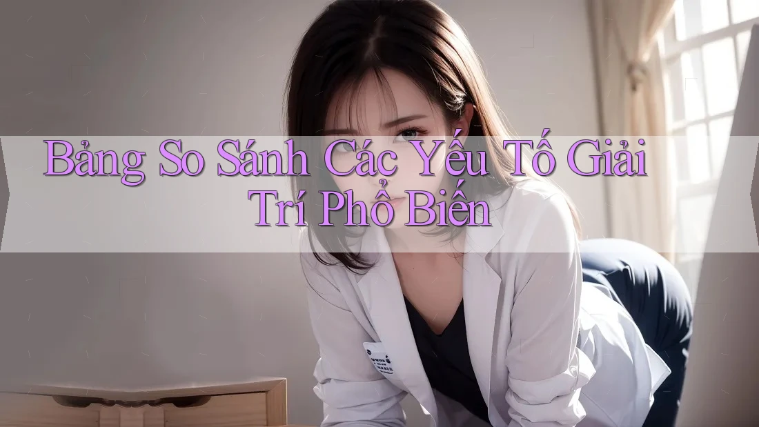 Bảng So Sánh Các Yếu Tố Giải Trí Phổ Biến Bảng So Sánh Các Yếu Tố Giải Trí Phổ Biến