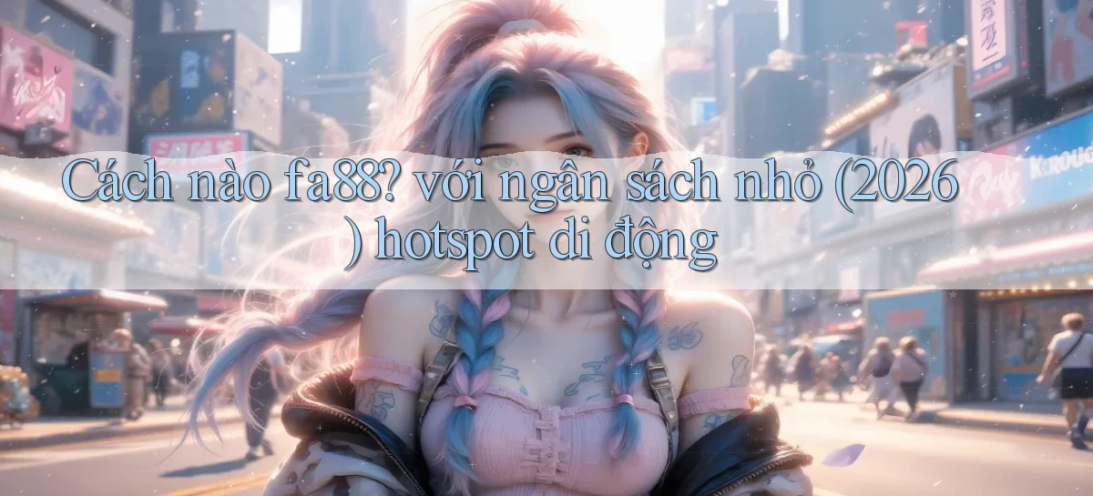 Cách nào fa88 với ngân sách nhỏ (2026) hotspot di động
