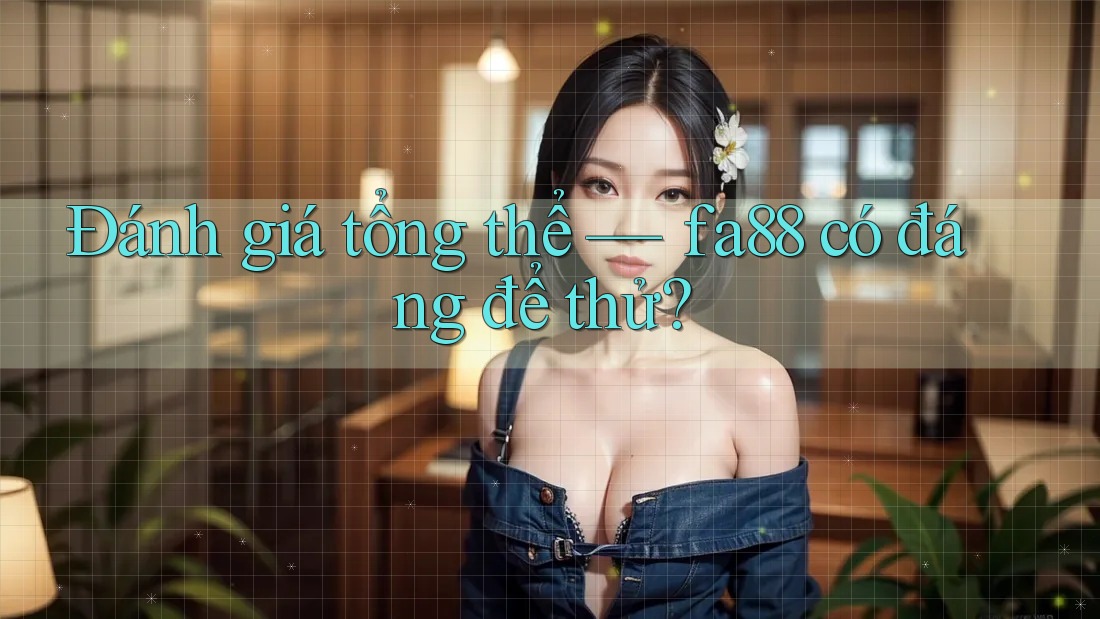 Đánh giá tổng thể — fa88 có đáng để thử? Đánh giá tổng thể — fa88 có đáng để thử?