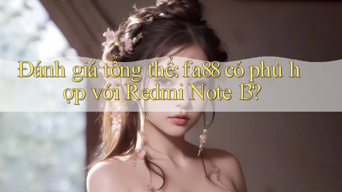 Đánh giá tổng thể: fa88 có phù hợp với Redmi Note 13?