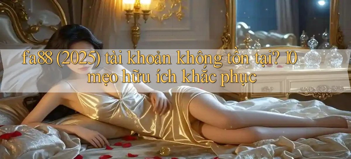 fa88 (2025) tài khoản không tồn tại 10 mẹo hữu ích khắc phục