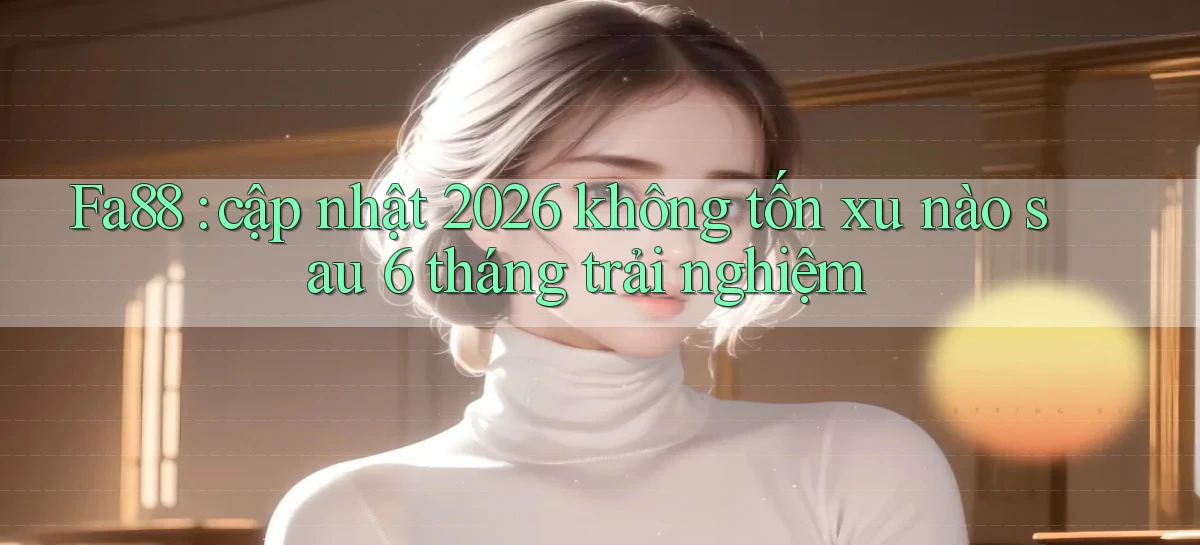Fa88 cập nhật 2026 không tốn xu nào sau 6 tháng trải nghiệm