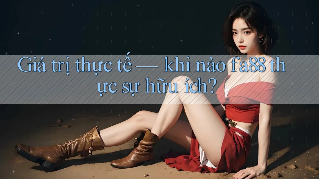 Giá trị thực tế — khi nào fa88 thực sự hữu ích? Giá trị thực tế — khi nào fa88 thực sự hữu ích?