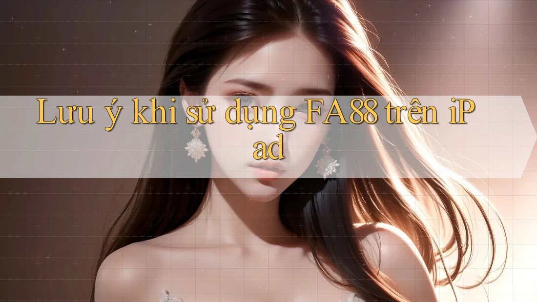 Lưu ý khi sử dụng FA88 trên iPad Lưu ý khi sử dụng FA88 trên iPad