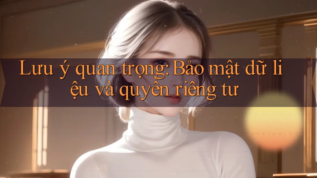 Lưu ý quan trọng: Bảo mật dữ liệu và quyền riêng tư