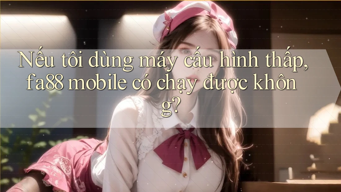Nếu tôi dùng máy cấu hình thấp, fa88 mobile có chạy được không? Nếu tôi dùng máy cấu hình thấp, fa88 mobile có chạy được không?