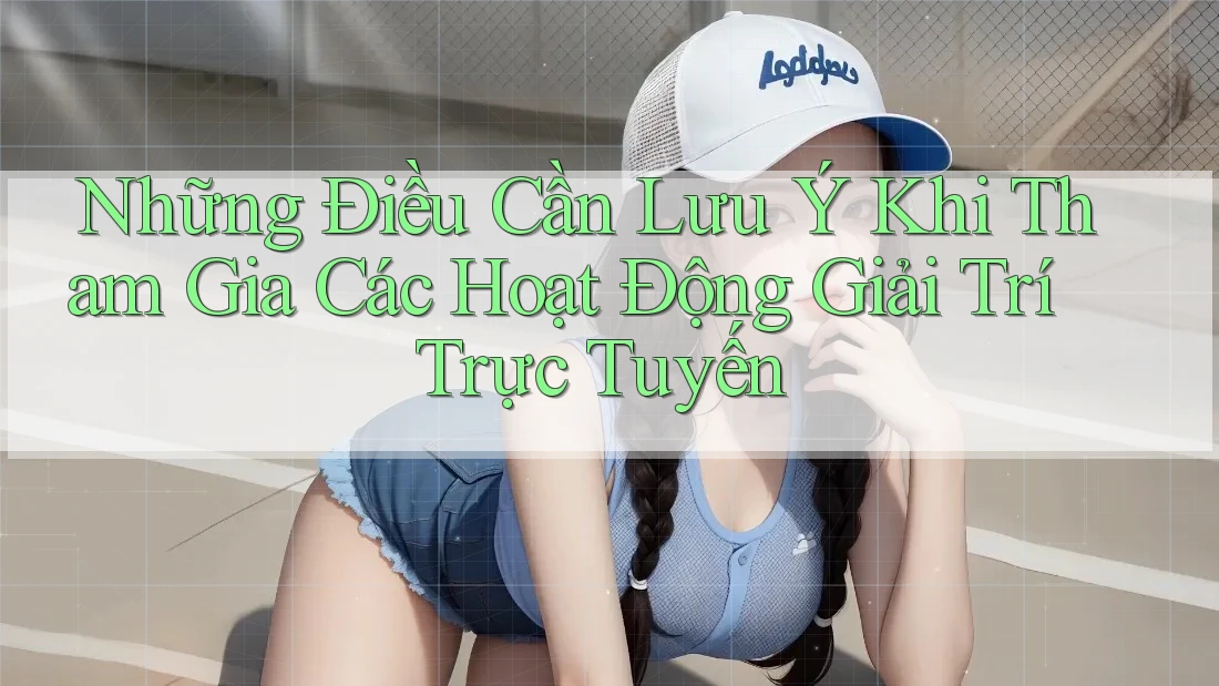 Những Điều Cần Lưu Ý Khi Tham Gia Các Hoạt Động Giải Trí Trực Tuyến Những Điều Cần Lưu Ý Khi Tham Gia Các Hoạt Động Giải Trí Trực Tuyến