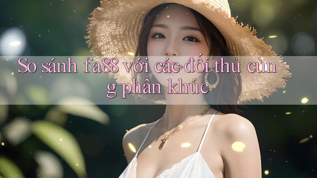 So sánh fa88 với các đối thủ cùng phân khúc