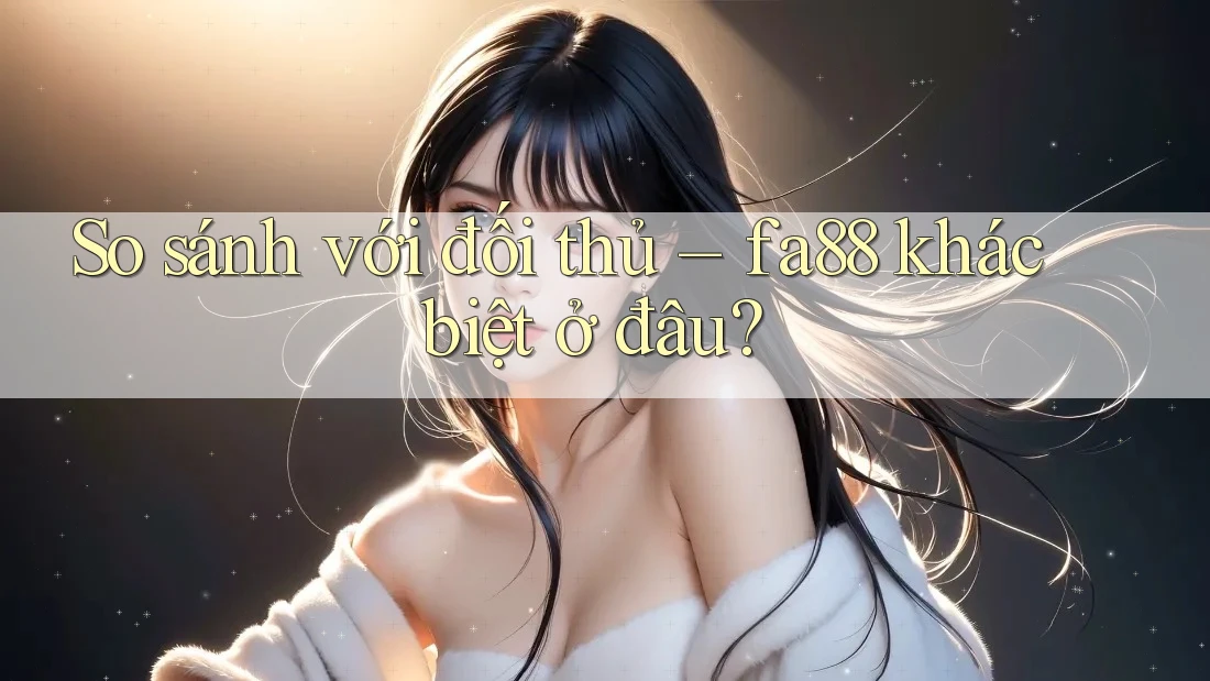 So sánh với đối thủ – fa88 khác biệt ở đâu?