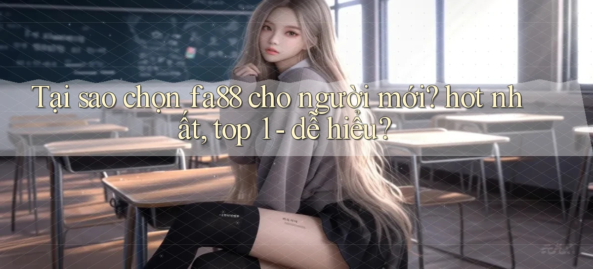 Tại sao chọn fa88 cho người mới hot nhất, top 1   dễ hiểu